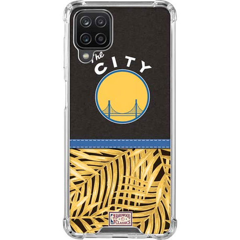 NBA Golden State Warriors Retro Palms Galaxy A12 Clear Case