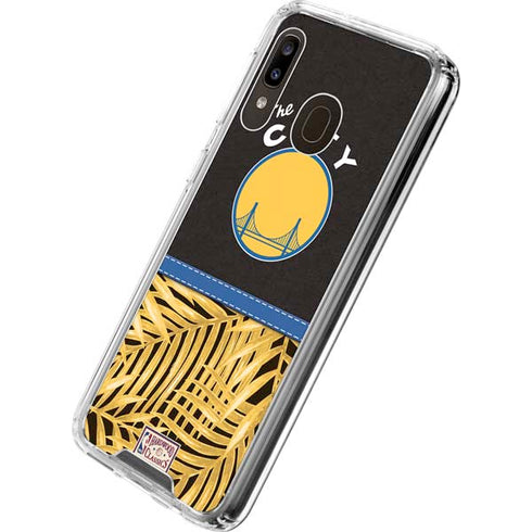 NBA Golden State Warriors Retro Palms Galaxy A30 Clear Case
