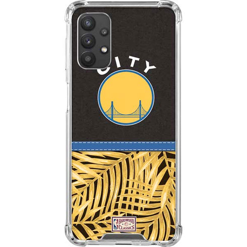 NBA Golden State Warriors Retro Palms Galaxy A32 5G Clear Case