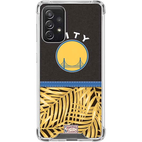 NBA Golden State Warriors Retro Palms Galaxy A72 5G Clear Case