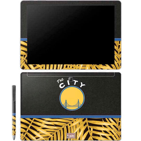 NBA Golden State Warriors Retro Palms Galaxy Book 12in Skin