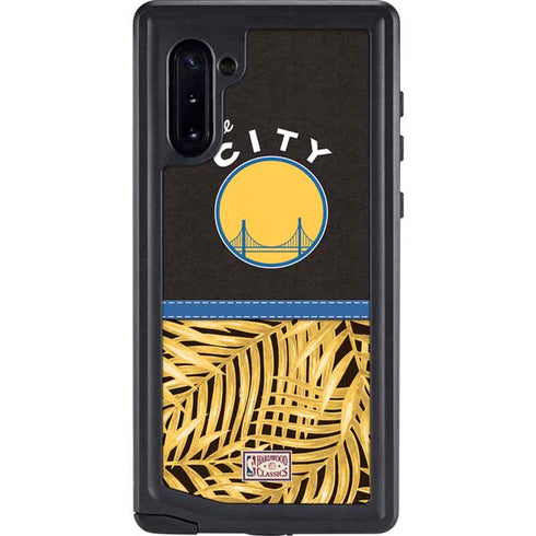 NBA Golden State Warriors Retro Palms Galaxy Note 10 Waterproof Case