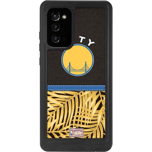 NBA Golden State Warriors Retro Palms Galaxy Note20 5G Waterproof Case