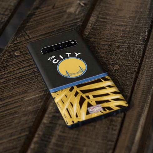 NBA Golden State Warriors Retro Palms Galaxy S10 Skin