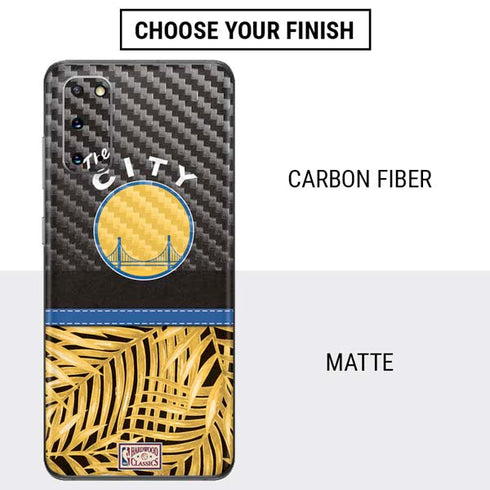 NBA Golden State Warriors Retro Palms Galaxy S20 Skin