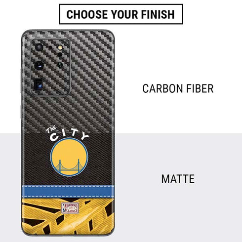 NBA Golden State Warriors Retro Palms Galaxy S20 Ultra 5G Skin