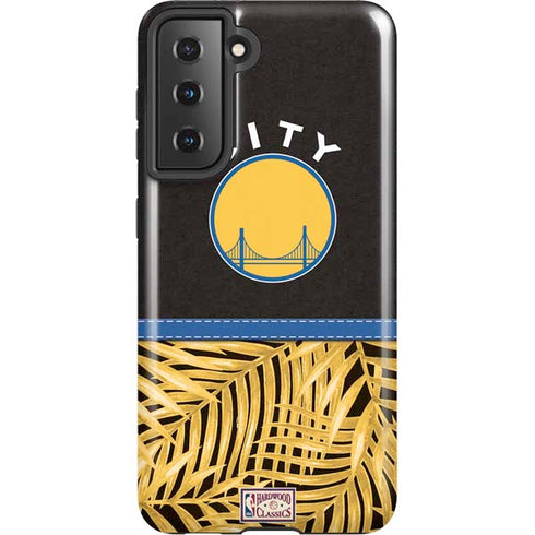 NBA Golden State Warriors Retro Palms Galaxy S21 5G Pro Case