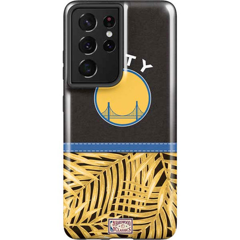 NBA Golden State Warriors Retro Palms Galaxy S21 Ultra 5G Pro Case
