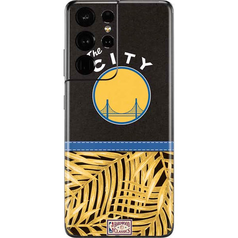 NBA Golden State Warriors Retro Palms Galaxy S21 Ultra 5G Skin