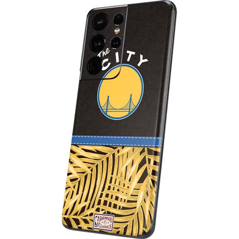 NBA Golden State Warriors Retro Palms Galaxy S21 Ultra 5G Skin