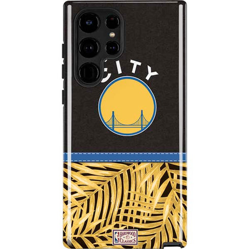 NBA Golden State Warriors Retro Palms Galaxy S22 Ultra Pro Case