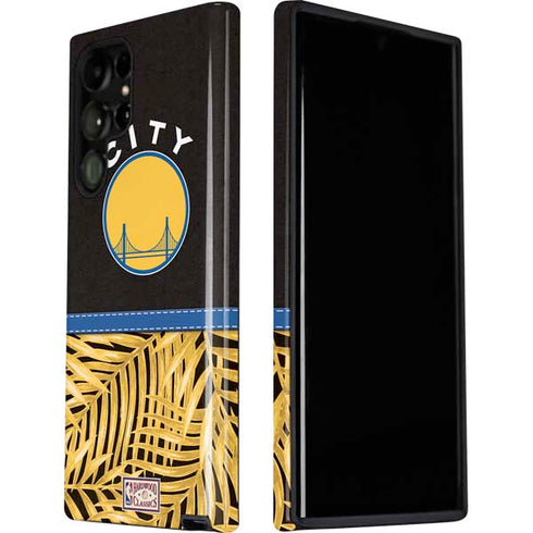 NBA Golden State Warriors Retro Palms Galaxy S22 Ultra Pro Case