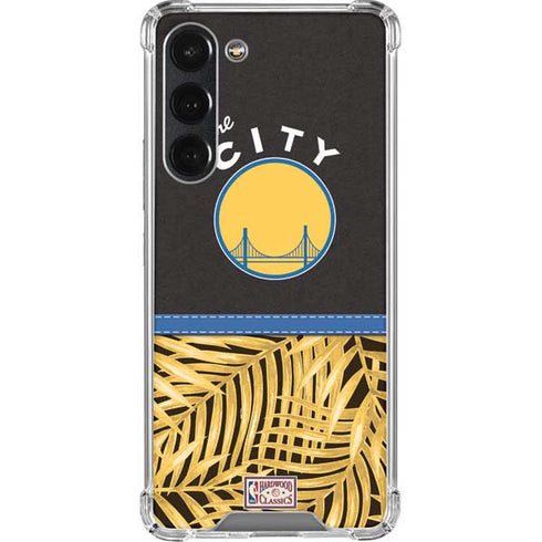 NBA Golden State Warriors Retro Palms Galaxy S23 Plus Clear Case