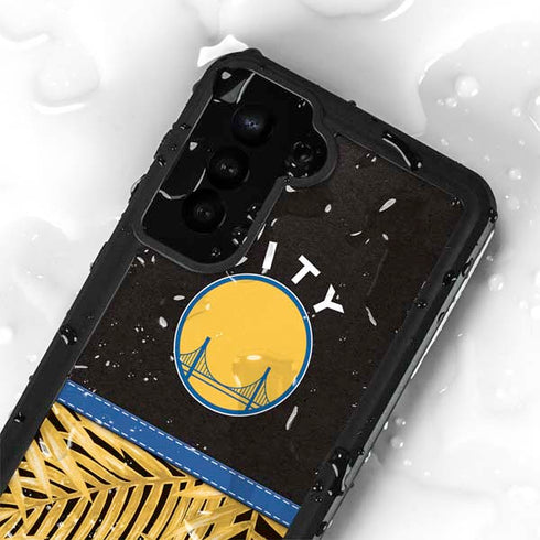 NBA Golden State Warriors Retro Palms Galaxy S23 Plus Waterproof Case