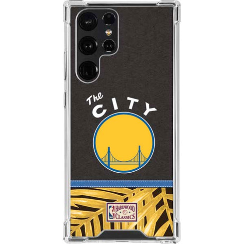 NBA Golden State Warriors Retro Palms Galaxy S24 Ultra Clear Case