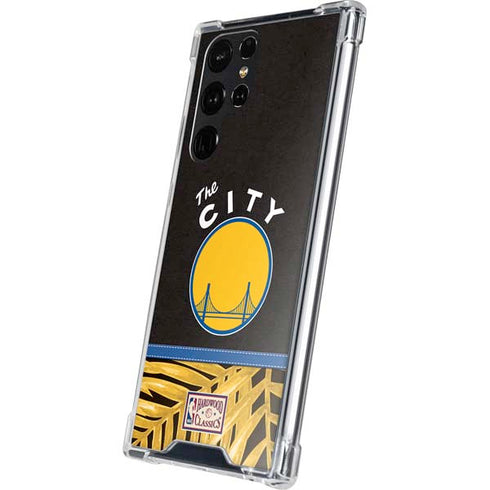 NBA Golden State Warriors Retro Palms Galaxy S24 Ultra Clear Case