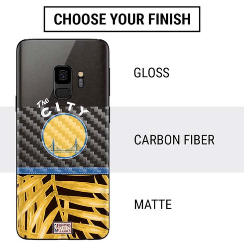 NBA Golden State Warriors Retro Palms Galaxy S9 Skin