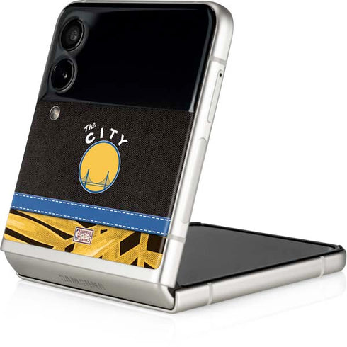 NBA Golden State Warriors Retro Palms Galaxy Z Flip3 5G Skin