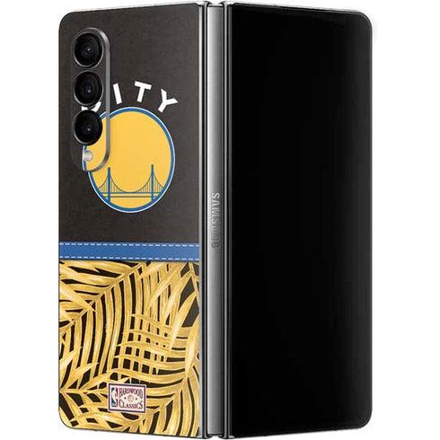 NBA Golden State Warriors Retro Palms Galaxy Z Fold4 5G Skin