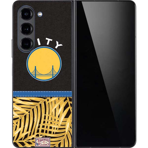 NBA Golden State Warriors Retro Palms Galaxy Z Fold5 5G Skin