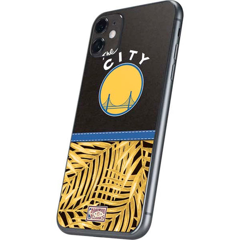 NBA Golden State Warriors Retro Palms iPhone 11 Skin