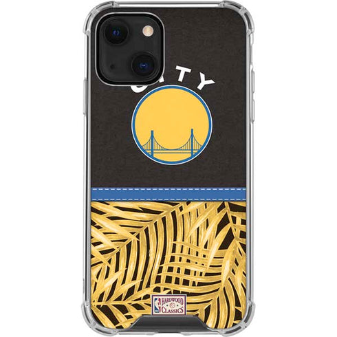 NBA Golden State Warriors Retro Palms iPhone 13 Mini Clear Case