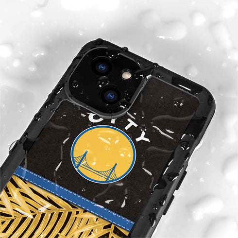 NBA Golden State Warriors Retro Palms iPhone 13 Mini Waterproof Case