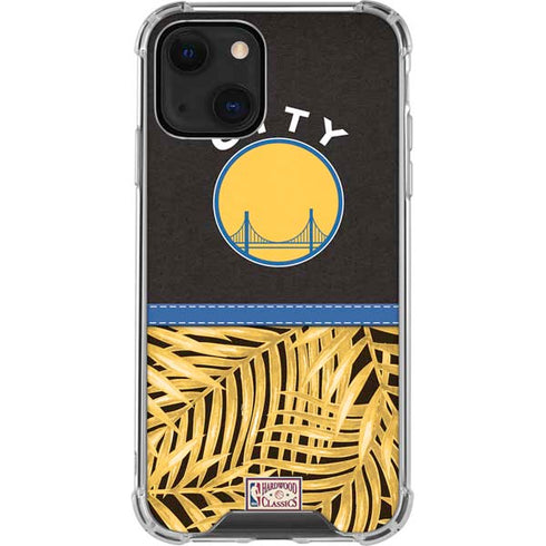 NBA Golden State Warriors Retro Palms iPhone 15 Plus Clear Case