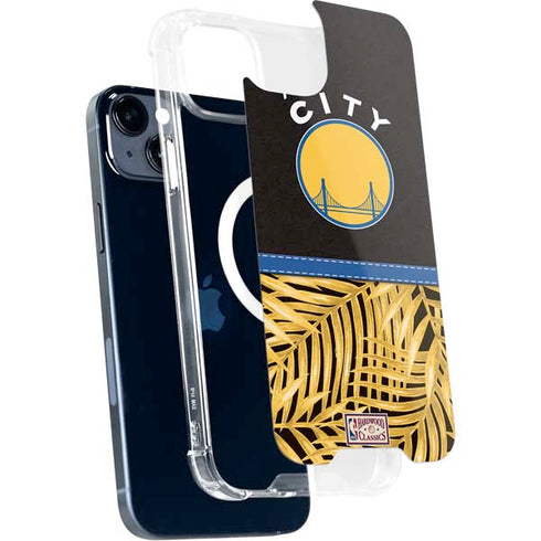 NBA Golden State Warriors Retro Palms iPhone 14 Plus MagSafe Case
