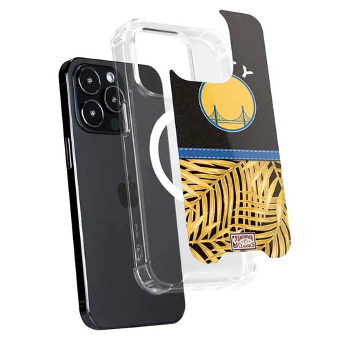 NBA Golden State Warriors Retro Palms iPhone 15 Pro Max MagSafe Case