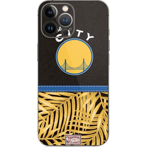 NBA Golden State Warriors Retro Palms iPhone 14 Pro Max Skin