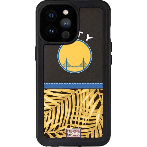 NBA Golden State Warriors Retro Palms iPhone 14 Pro Max Waterproof Case
