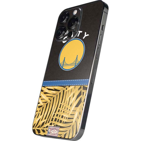 NBA Golden State Warriors Retro Palms iPhone 14 Pro Skin