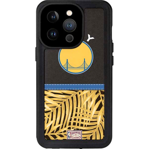 NBA Golden State Warriors Retro Palms iPhone 14 Pro Waterproof Case