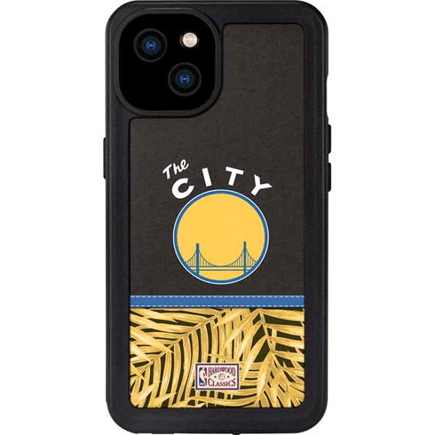 NBA Golden State Warriors Retro Palms iPhone 15 Plus Waterproof Case