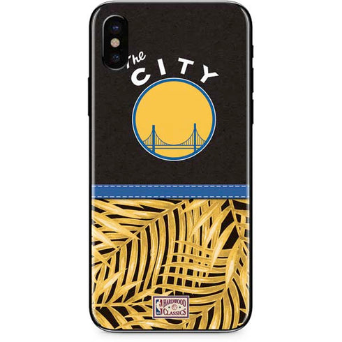 NBA Golden State Warriors Retro Palms iPhone X Skin