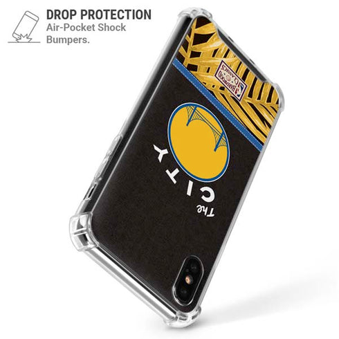 NBA Golden State Warriors Retro Palms iPhone XS Max Clear Case