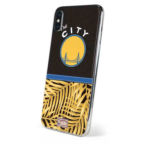 NBA Golden State Warriors Retro Palms iPhone XS Skin