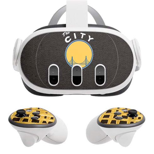 NBA Golden State Warriors Retro Palms Meta Quest 3 Skin