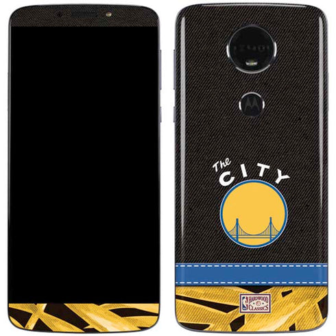 NBA Golden State Warriors Retro Palms Moto E5 Plus Skin