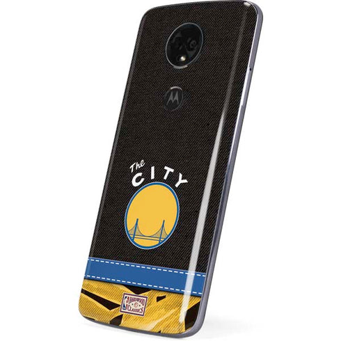 NBA Golden State Warriors Retro Palms Moto E5 Plus Skin