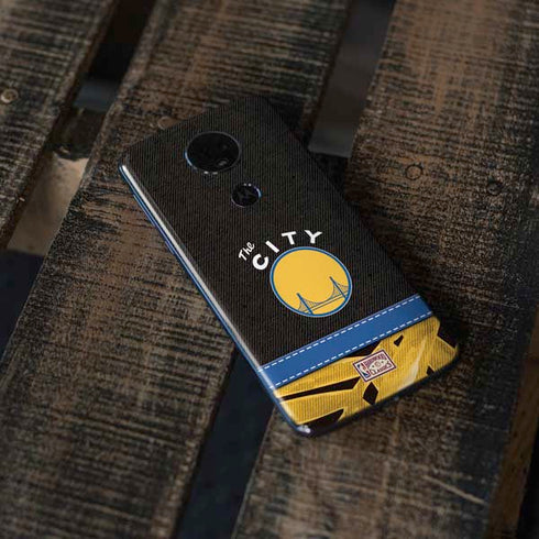 NBA Golden State Warriors Retro Palms Moto E5 Plus Skin