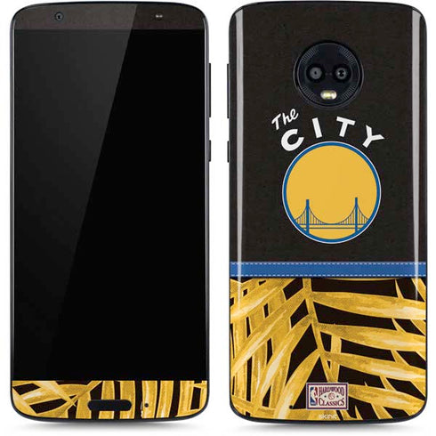 NBA Golden State Warriors Retro Palms Moto G6 Skin