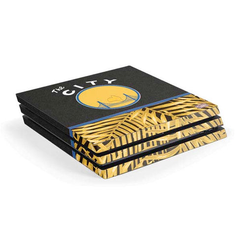 NBA Golden State Warriors Retro Palms PS4 Pro Console Skin