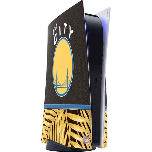 NBA Golden State Warriors Retro Palms PS5 Console Skin