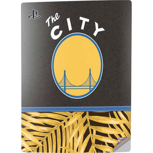 NBA Golden State Warriors Retro Palms PS5 Digital Edition Console Skin