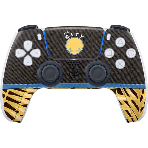 NBA Golden State Warriors Retro Palms PS5 Controller Skin