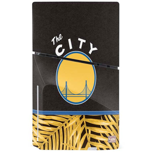 NBA Golden State Warriors Retro Palms PS5 Slim Disk Console Skin