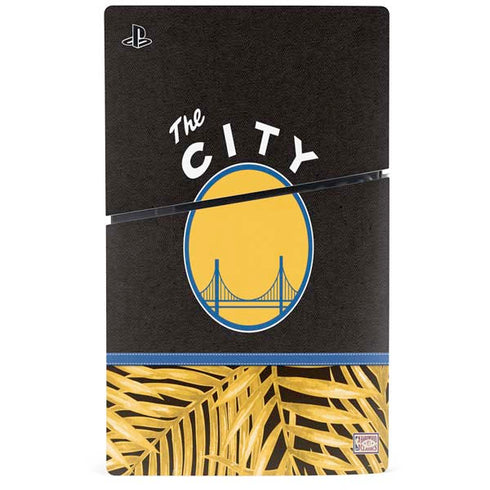 NBA Golden State Warriors Retro Palms PS5 Slim Digital Edition Console Skin