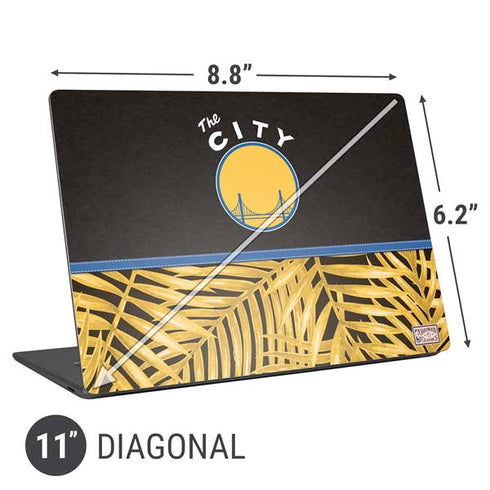 NBA Golden State Warriors Retro Palms Universal Laptop 11in (8.8 x 6.2in) Skin